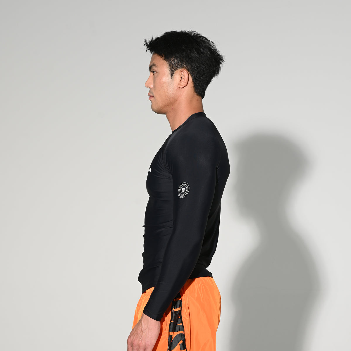 Men's Compression Long Sleeve T-Shirt Sun Protection Base Layer for Running Hiking and Workout  T5507
