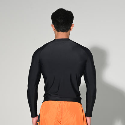 Men's Compression Long Sleeve T-Shirt Sun Protection Base Layer for Running Hiking and Workout  T5507