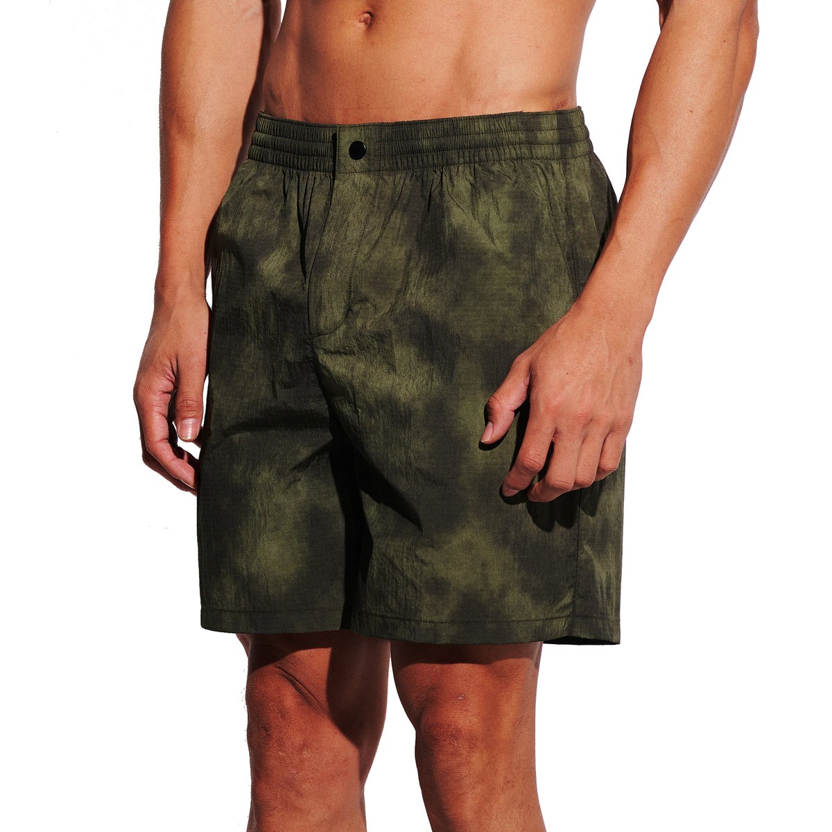 DESMIIT Men's Fashion Swim Board Shorts, Structured Fabric, Quick‑Dry Breathable Summer Beach Shorts B5698