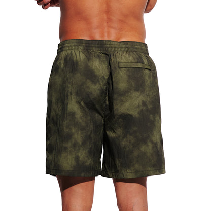 DESMIIT Men's Fashion Swim Board Shorts, Structured Fabric, Quick‑Dry Breathable Summer Beach Shorts B5698
