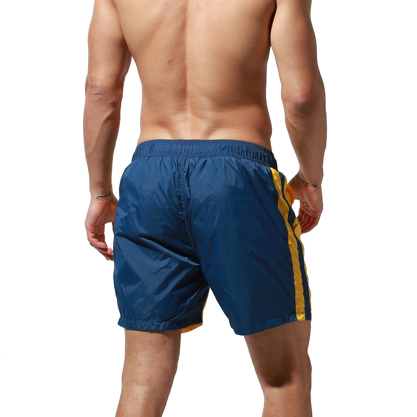 DESMIIT Men's Quick dry Board shorts Three-way loose shorts with inner for vacation swimming trunks Swimwear S7940