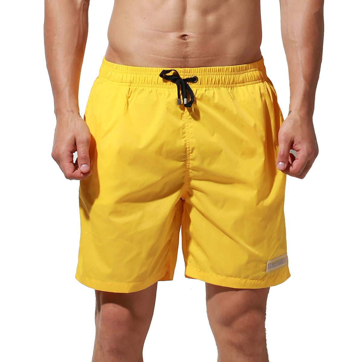 DESMIIT Men's Quick-Dry Basic Swim Board Shorts Thin Easy taken S8910