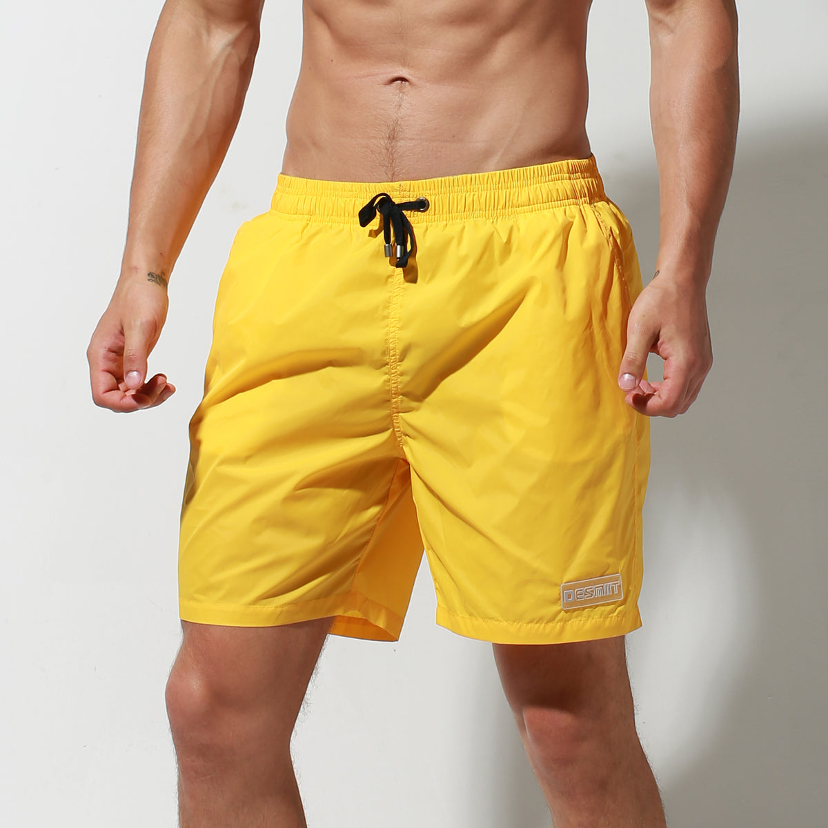 DESMIIT Men's Quick-Dry Basic Swim Board Shorts Thin Easy taken S8910