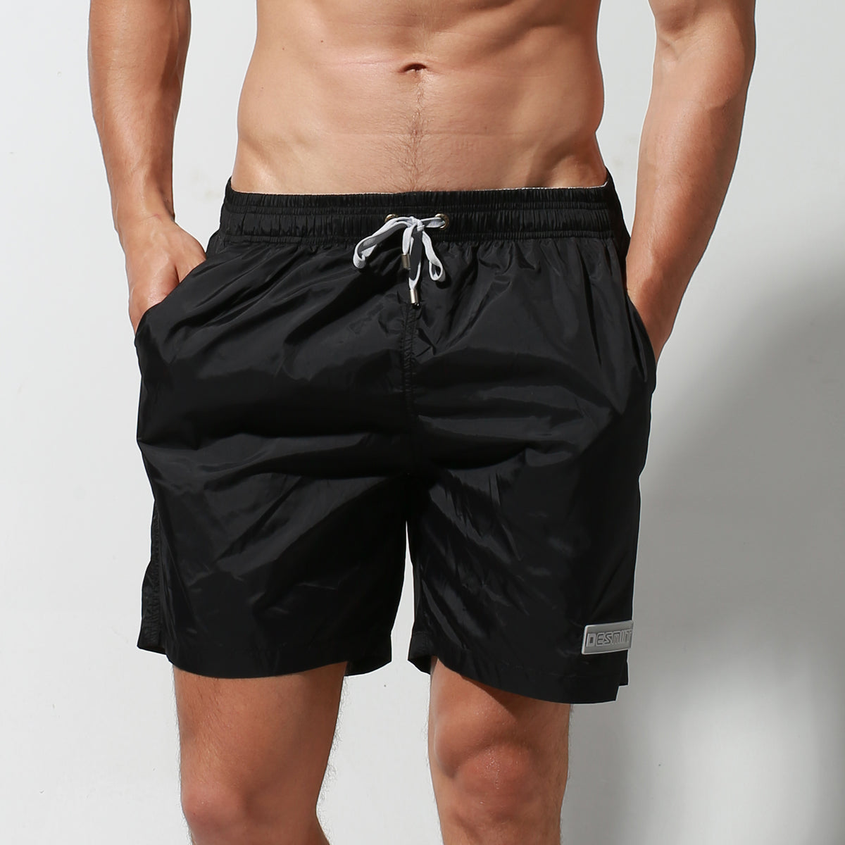 DESMIIT Men's Quick-Dry Basic Swim Board Shorts Thin Easy taken S8910