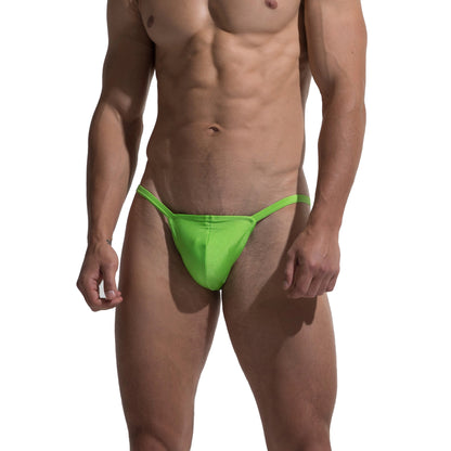 DESMIIT Men's Bikini swimming Sunbathing sexy triangle low waist  Swimwear drawstring-free S205