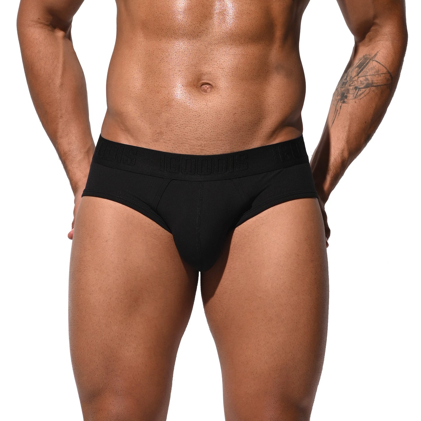 Men's Tagless Modal Underwear Brief Pink Screw thread Elasticity Panties  U3102