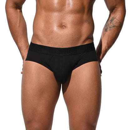 Men's Tagless Modal Underwear Brief Pink Screw thread Elasticity Panties  U3102