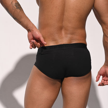 Men's Tagless Modal Underwear Brief Pink Screw thread Elasticity Panties  U3102