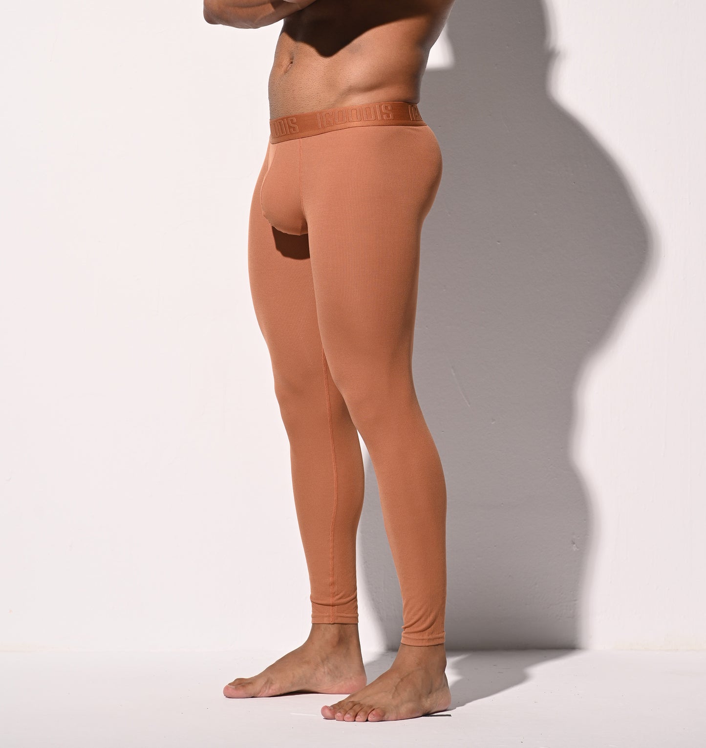 Men's Winter Warm Ribbed Soft Modal Thermal Long Johns  Fitted Tights No Underwear Required Underpants  U1112