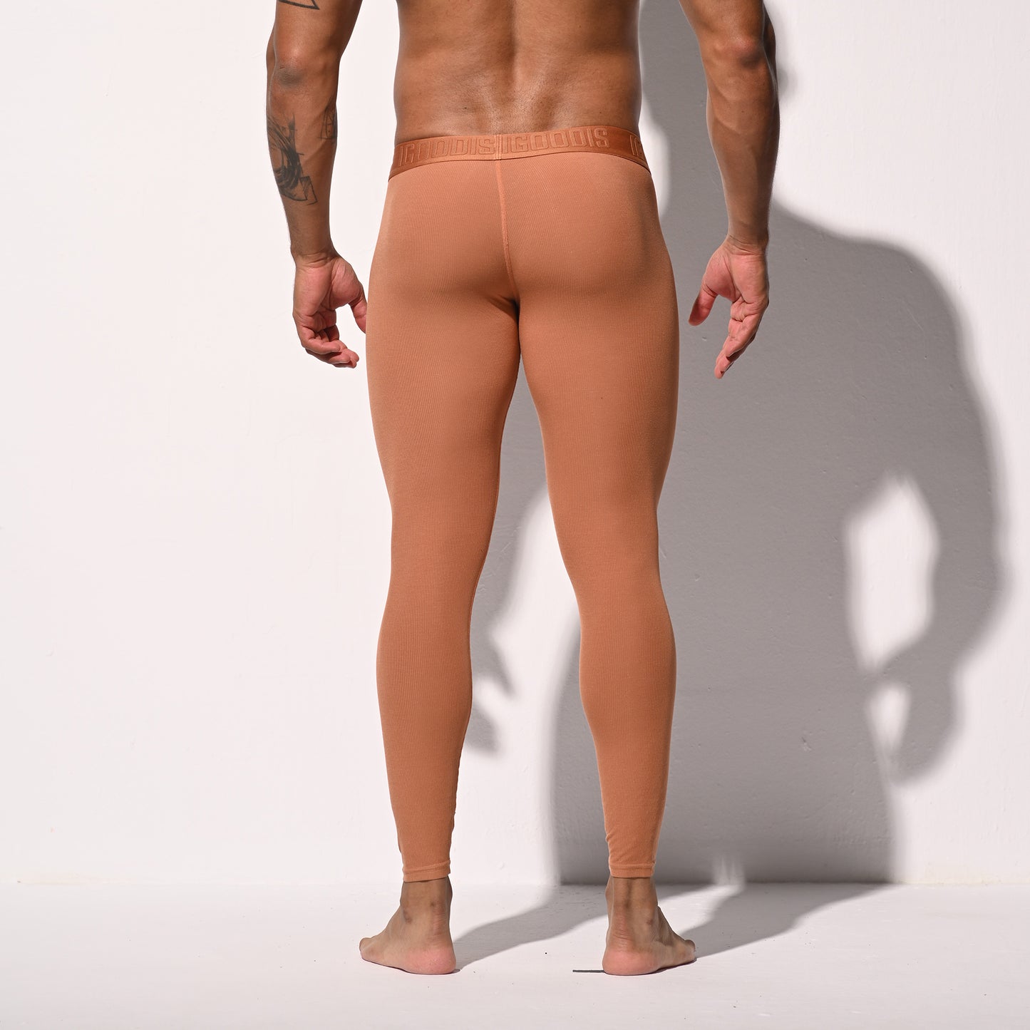 Men's Winter Warm Ribbed Soft Modal Thermal Long Johns  Fitted Tights No Underwear Required Underpants  U1112