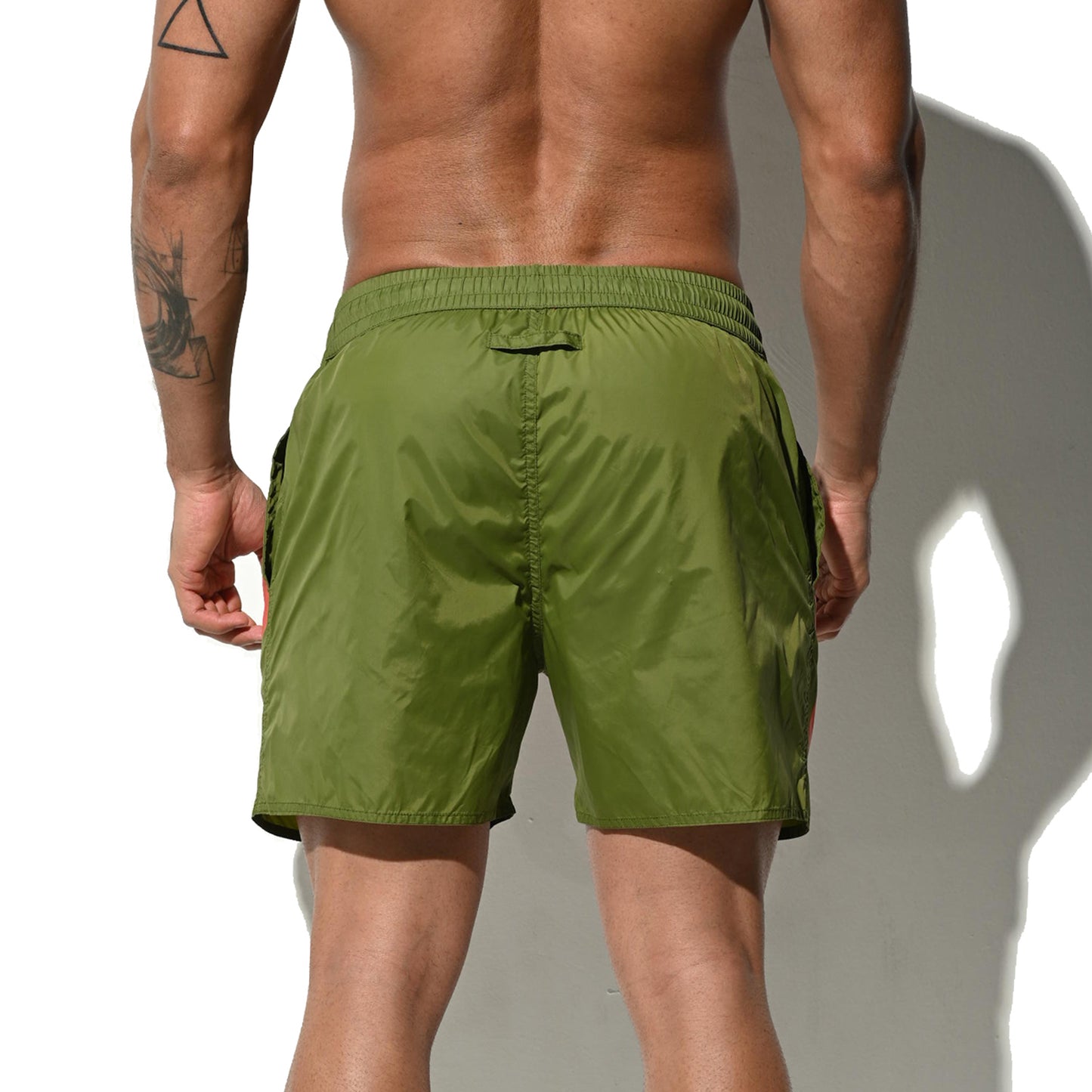 DESMIIT Men's Fashion Full Lined Regular Surf Board Shorts Pocket Shorts B3106