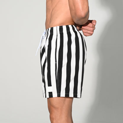 Fast Dry Men’s Drawstring Board Shorts Durable Beach Shorts Sports Swimwear with Pockets B3573