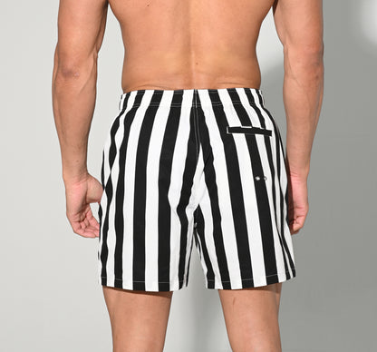 Fast Dry Men’s Drawstring Board Shorts Durable Beach Shorts Sports Swimwear with Pockets B3573
