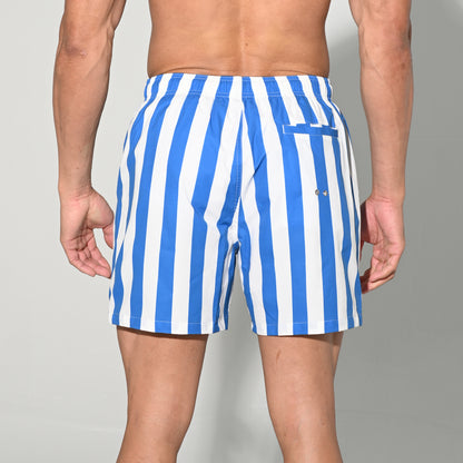 Fast Dry Men’s Drawstring Board Shorts Durable Beach Shorts Sports Swimwear with Pockets B3573