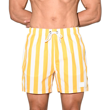 Fast Dry Men’s Drawstring Board Shorts Durable Beach Shorts Sports Swimwear with Pockets B3573