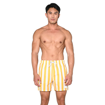 Fast Dry Men’s Drawstring Board Shorts Durable Beach Shorts Sports Swimwear with Pockets B3573