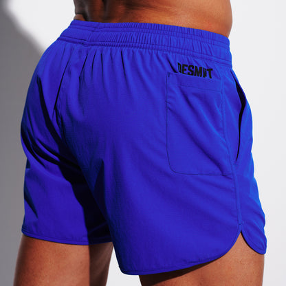 DESMIIT Men's Solid Color Board Shorts 4-Way Stretch Feather Light Quick Dry Shorts for Beach Gym and Aerobics B3682