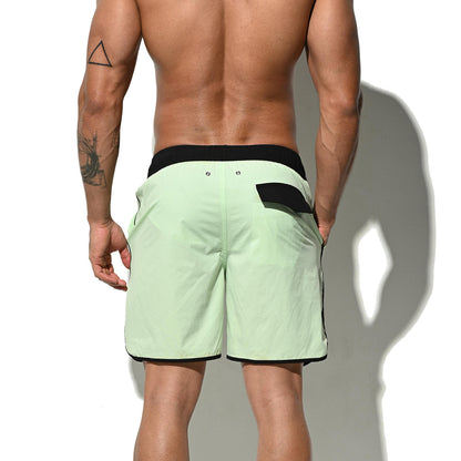 DESMIIT Men's loose Board shorts Elastic quick drying Vacation shorts Swimwear B4118