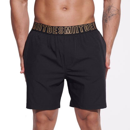DESMIIT Men's Solid Ultra‑Short 4‑Way Stretch Quick‑Dry Board Shorts, Feather‑Light for Gym Beach Aerobics B4352
