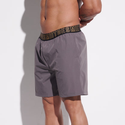 DESMIIT Men's Solid Ultra‑Short 4‑Way Stretch Quick‑Dry Board Shorts, Feather‑Light for Gym Beach Aerobics B4352