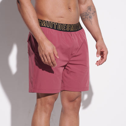 DESMIIT Men's Solid Ultra‑Short 4‑Way Stretch Quick‑Dry Board Shorts, Feather‑Light for Gym Beach Aerobics B4352
