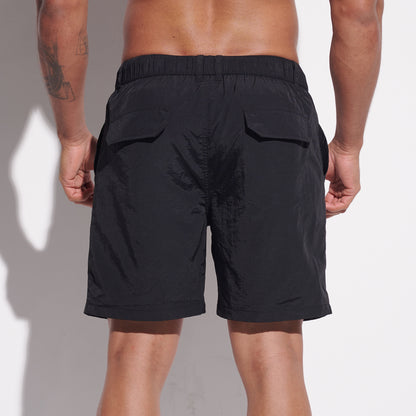 DESMIIT Men's Fashion Cargo‑Style Multi‑Pocket Swim Board Shorts, Quick‑Dry Breathable Summer Beach Trunks B4353