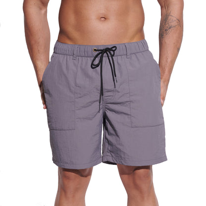 DESMIIT Men's Fashion Cargo‑Style Multi‑Pocket Swim Board Shorts, Quick‑Dry Breathable Summer Beach Trunks B4353