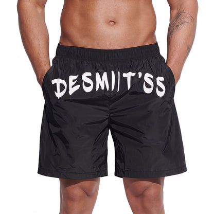 DESMIIT Men's Fashion Cargo‑Style Printed Swim Board Shorts, Quick‑Dry Breathable Beach Trunks B4354