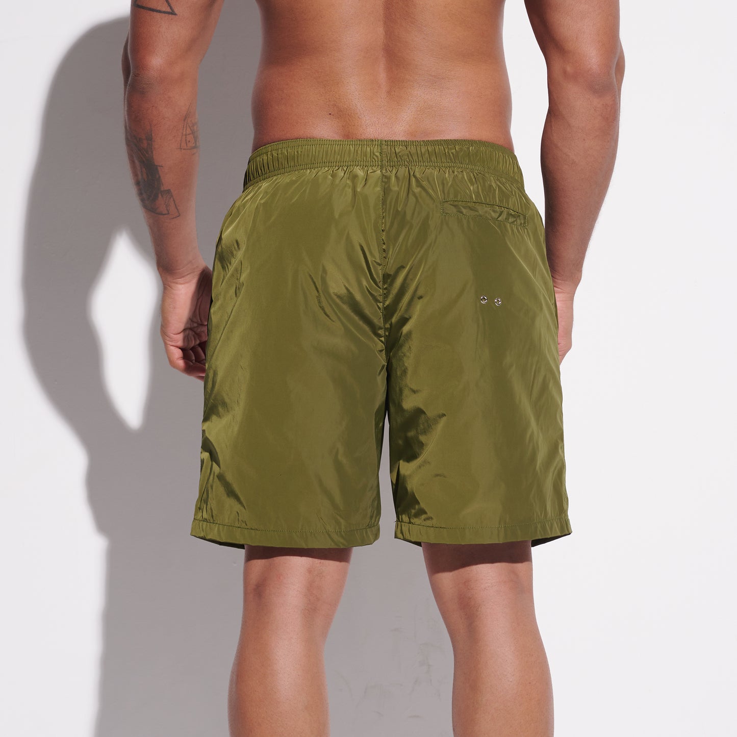 DESMIIT Men's Fashion Cargo‑Style Printed Swim Board Shorts, Quick‑Dry Breathable Beach Trunks B4354