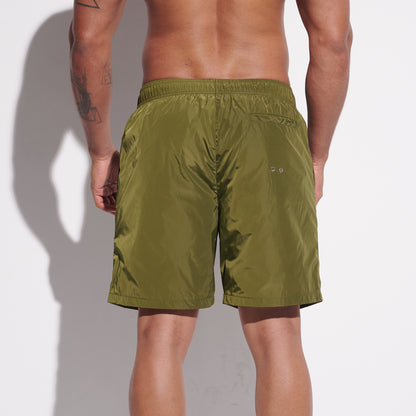 DESMIIT Men's Fashion Cargo‑Style Printed Swim Board Shorts, Quick‑Dry Breathable Beach Trunks B4354