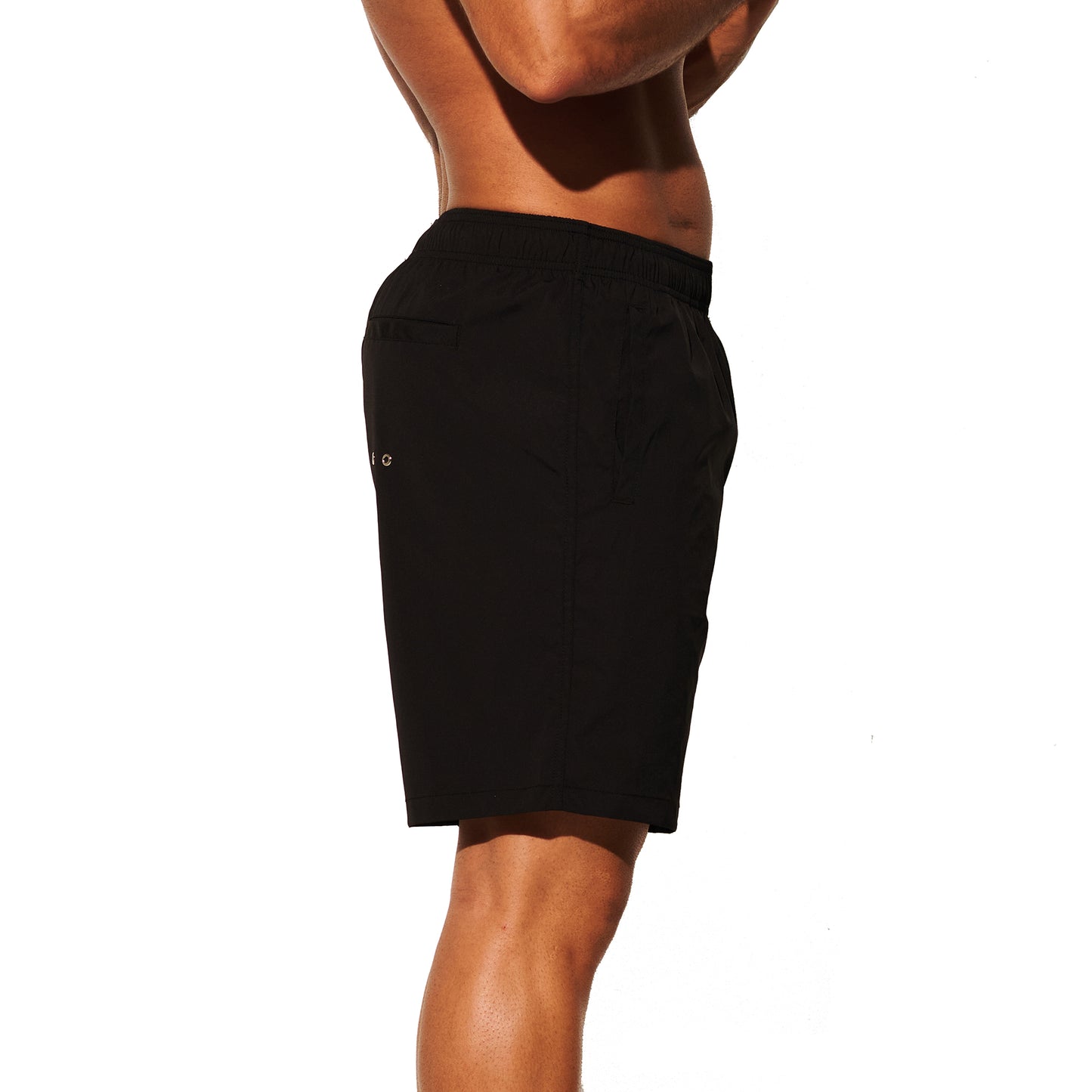 DESMIIT Men's Short‑Cut Breathable Quick‑Dry Drawstring Board Shorts with Pockets, Summer Beach Swim Trunks for Aerobics Casual Daily Wear B4562