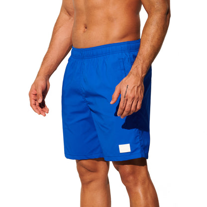 DESMIIT Men's Short‑Cut Breathable Quick‑Dry Drawstring Board Shorts with Pockets, Summer Beach Swim Trunks for Aerobics Casual Daily Wear B4562