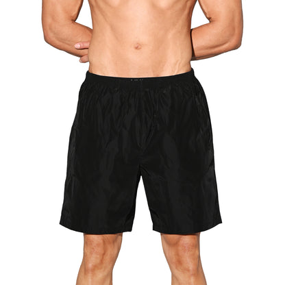 DESMIIT Men's Vibrant Solid Color Beach Shorts | Fast-Dry Casual Summer Swim Trunks with Pockets B4572