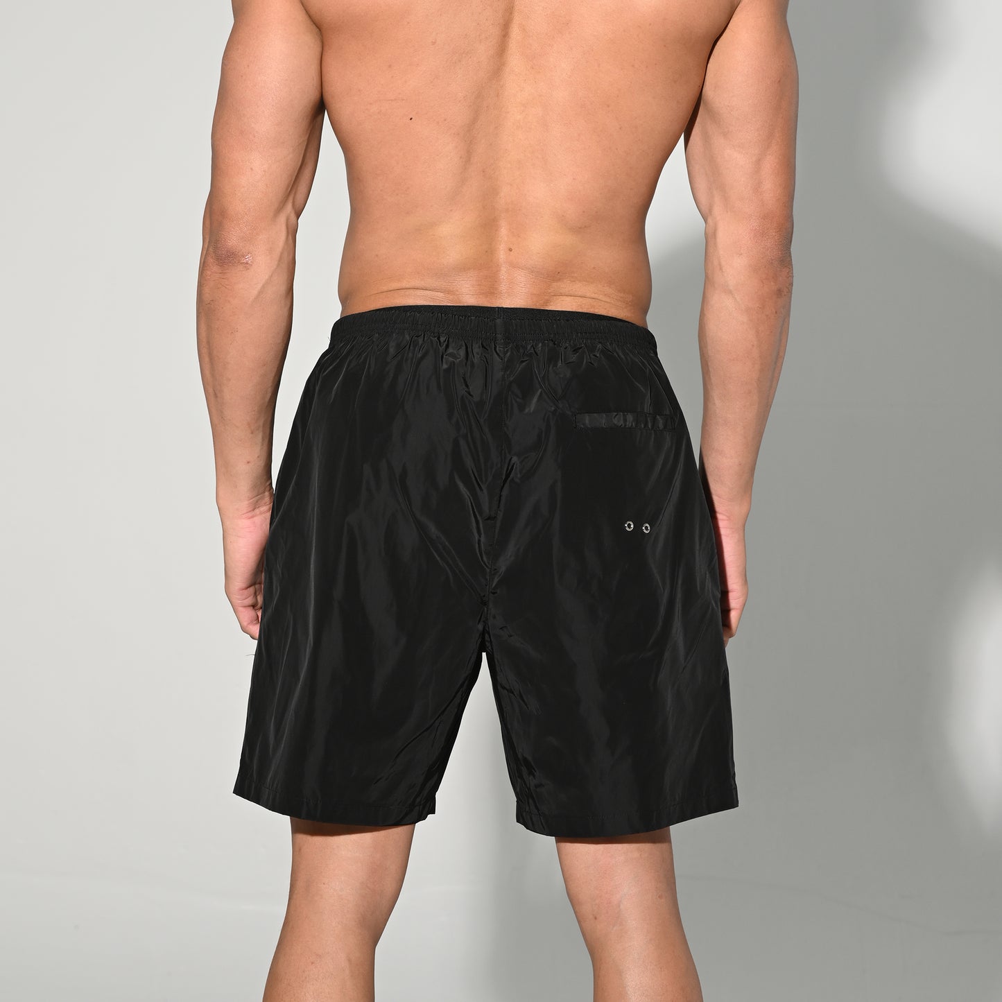 DESMIIT Men's Vibrant Solid Color Beach Shorts | Fast-Dry Casual Summer Swim Trunks with Pockets B4572