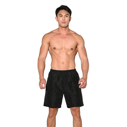 DESMIIT Men's Vibrant Solid Color Beach Shorts | Fast-Dry Casual Summer Swim Trunks with Pockets B4572