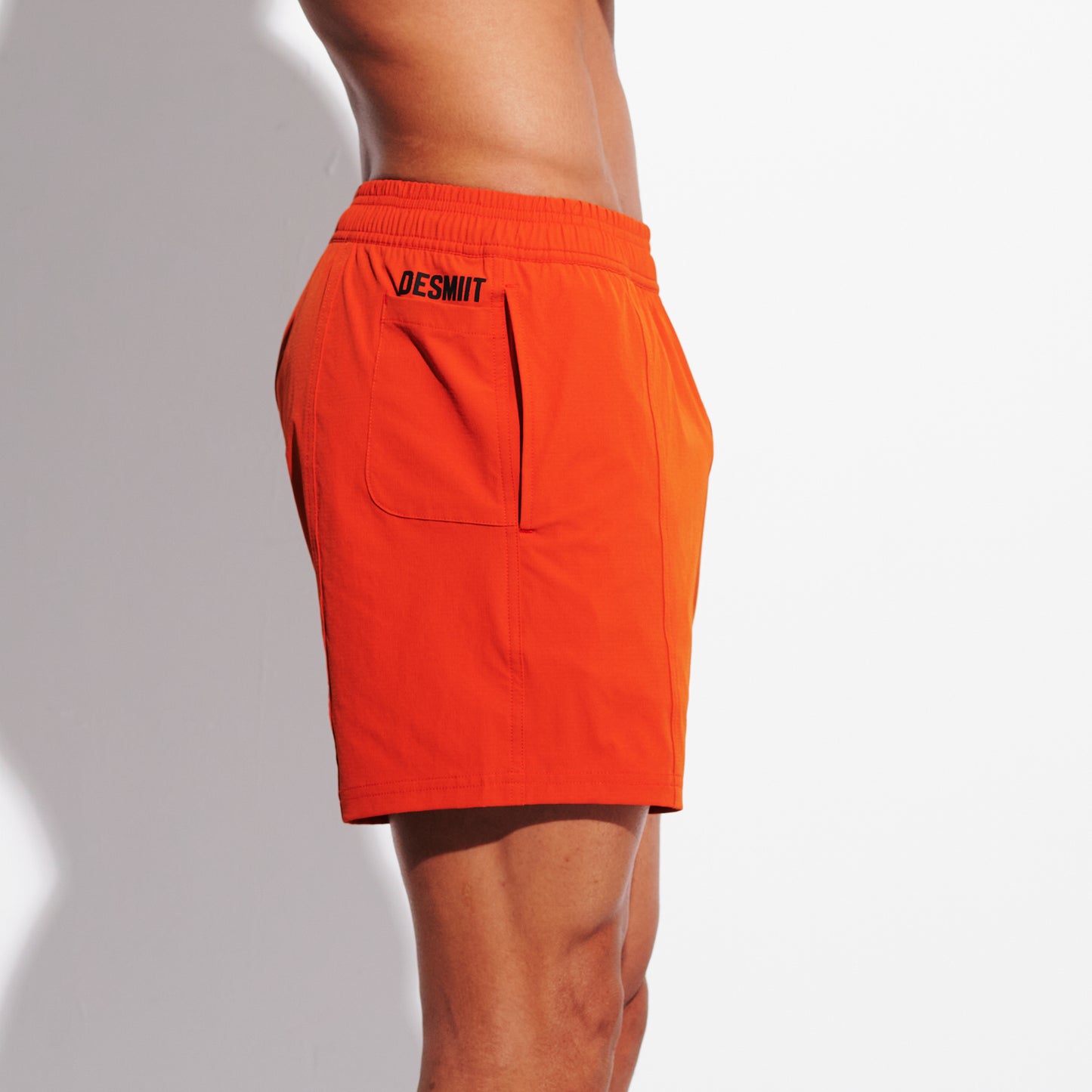 Men's 4-Way Stretch Swim Shorts, Quick-Dry Athletic Shorts with Pockets & Brief for Gym Sports B4693