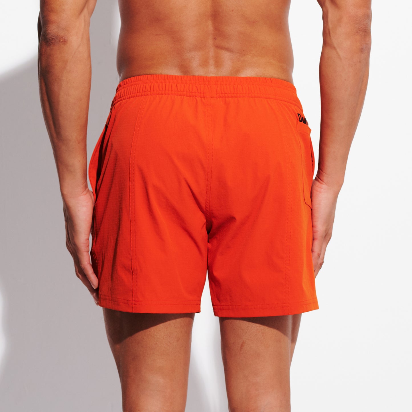 Men's 4-Way Stretch Swim Shorts, Quick-Dry Athletic Shorts with Pockets & Brief for Gym Sports B4693