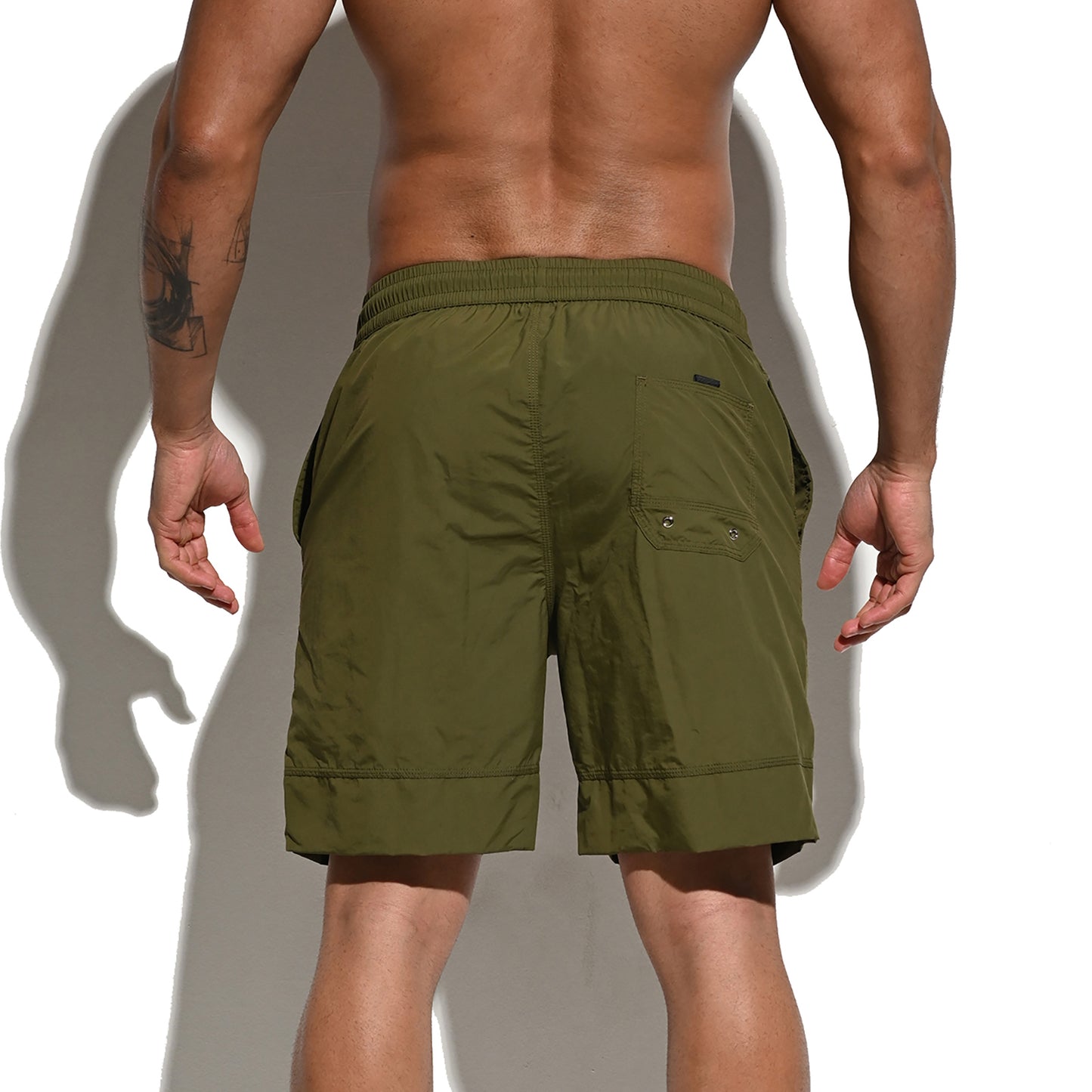 DESMIIT Men's Loose Board Shorts Quick Dry Sports Gym Shorts Relax Trunks Swimming B5115