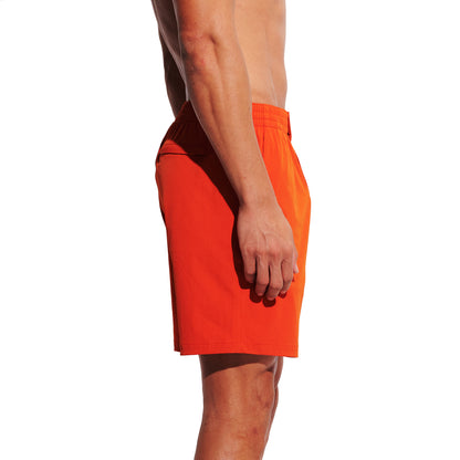 DESMIIT Men's Middle Solid Board Shorts 4-Way Stretch Light Quick Dry Shorts for Beach Gym and Aerobics B5699