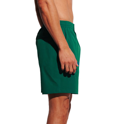 DESMIIT Men's Middle Solid Board Shorts 4-Way Stretch Light Quick Dry Shorts for Beach Gym and Aerobics B5699
