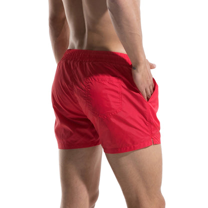 DESMIIT Men's Pocket Label Board Shorts Short Fashion Fitness Shorts S609