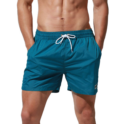 DESMIIT Men's Quick drying Beach shorts loose swimming trunks color matching Board shorts S7937