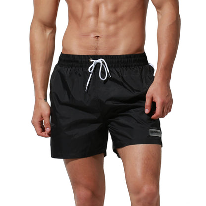 DESMIIT Men's Quick drying Beach shorts loose swimming trunks color matching Board shorts S7937