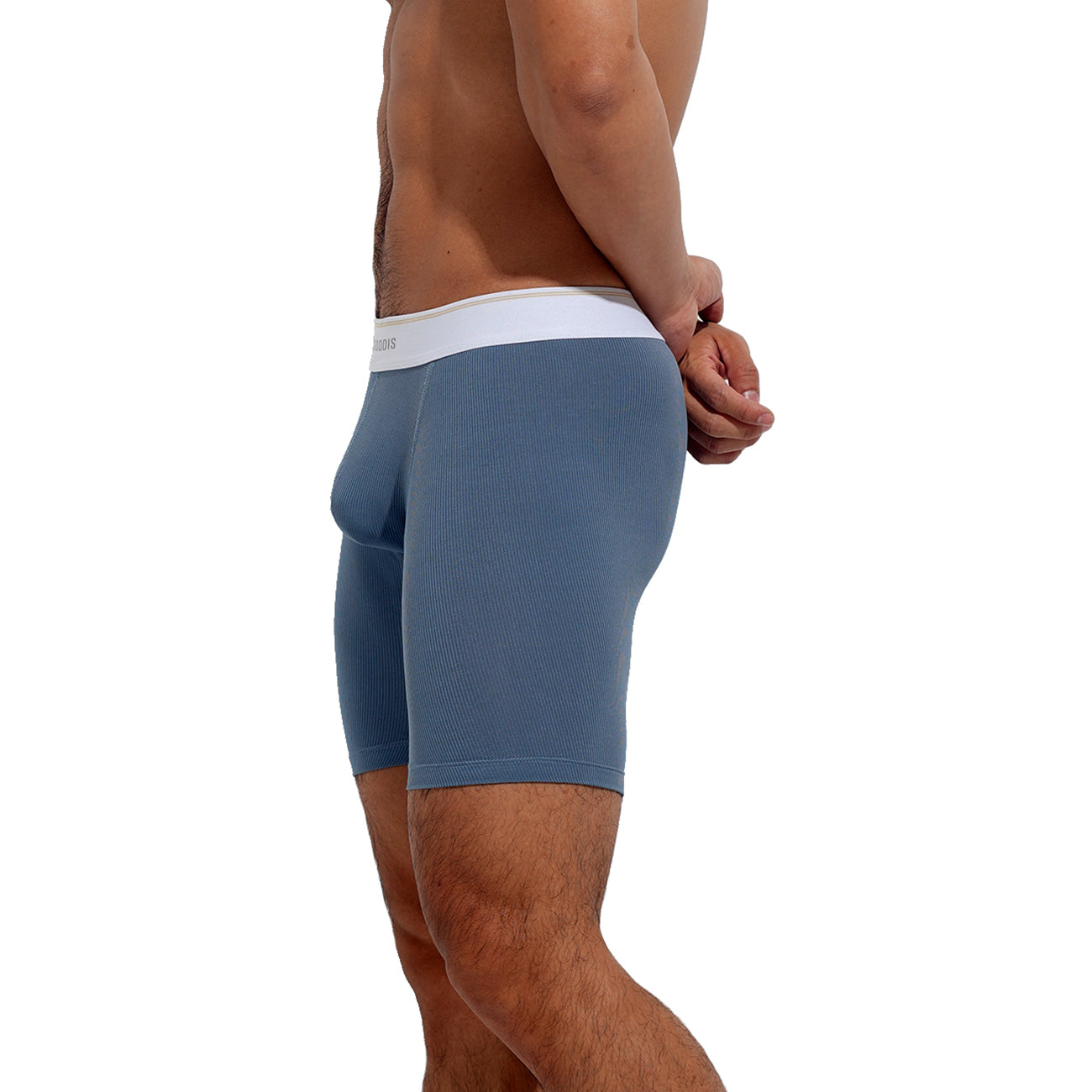 Men's Soft Men's Underwear Middle Comfortable Boxer Briefs with Elastic Waist  U5003