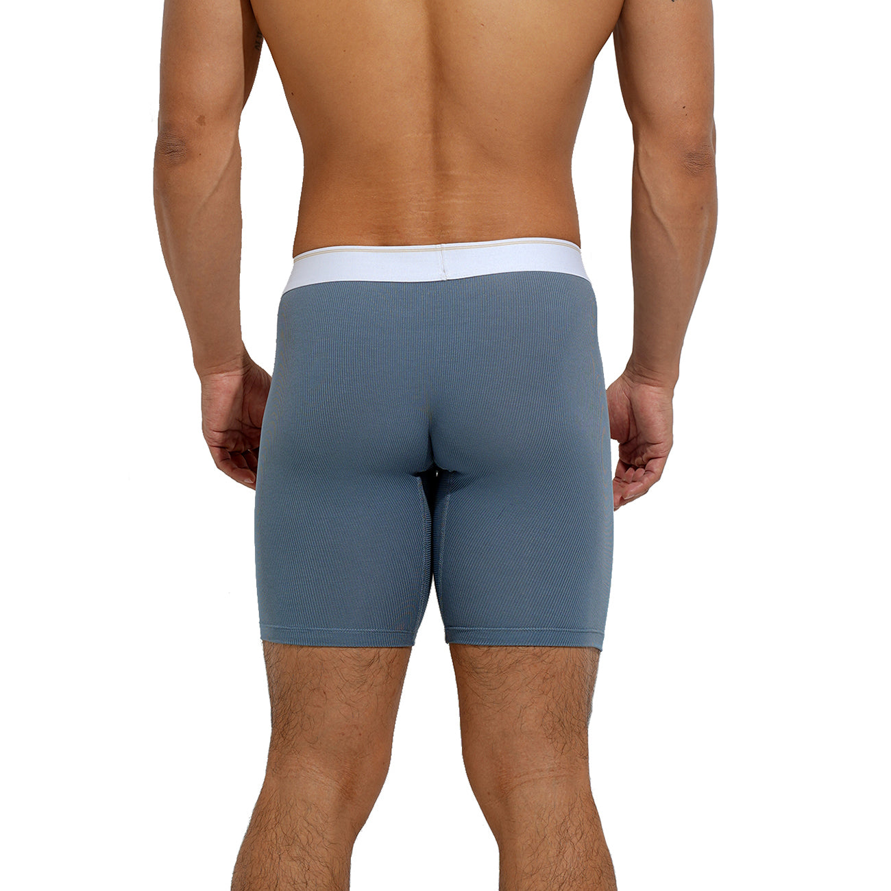 Men's Soft Men's Underwear Middle Comfortable Boxer Briefs with Elastic Waist  U5003