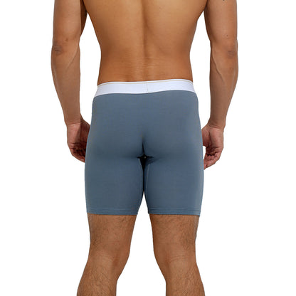 Men's Soft Men's Underwear Middle Comfortable Boxer Briefs with Elastic Waist  U5003