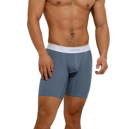 Men's Soft Men's Underwear Middle Comfortable Boxer Briefs with Elastic Waist  U5003