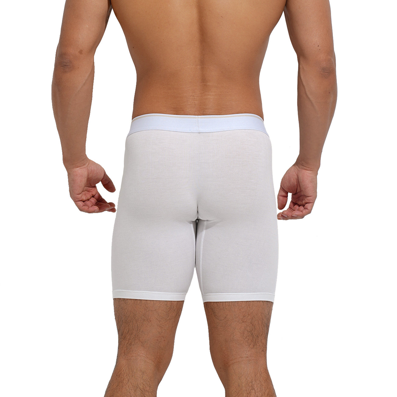 Men's Soft Men's Underwear Middle Comfortable Boxer Briefs with Elastic Waist  U5003