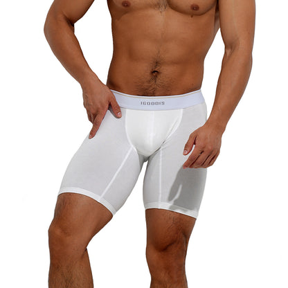 Men's Soft Men's Underwear Middle Comfortable Boxer Briefs with Elastic Waist  U5003