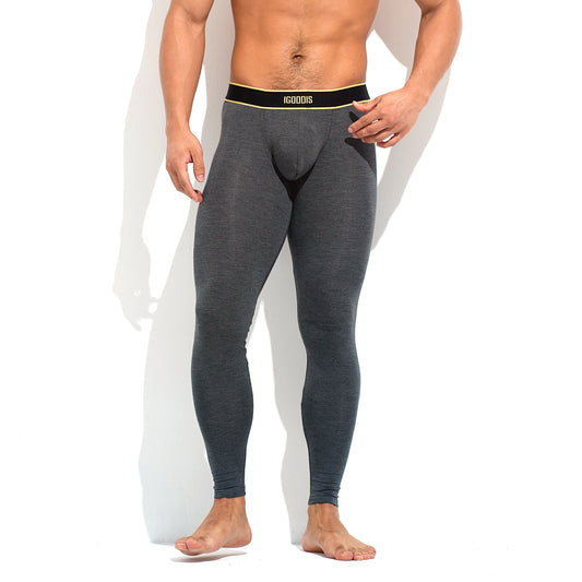 Soft Modal Men's Warm Underwear - U-Pouch Thermal Long Johns  U1004
